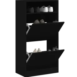 vidaXL Armoire à chaussures 60x34x116 cm bois d'ingénierie