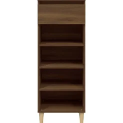 Produits Ménagers-vidaXL Armoire à chaussures Chêne marron 40x36x105cm Bois d'ingénierie Ch&ecirc;ne marron