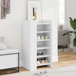 vidaXL Armoire à chaussures 52x37,5x100 cm bois d'ingénierie