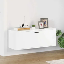 vidaXL Armoire à chaussures murale 100x35x38cm Bois d'ingénierie