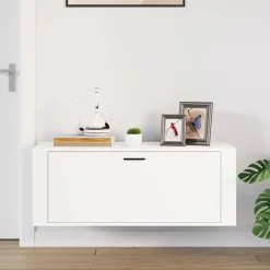 vidaXL Armoire à chaussures murale 100x35x38cm Bois d'ingénierie