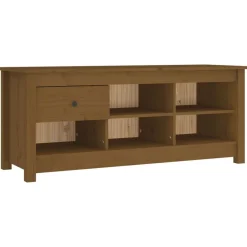 vidaXL Armoire à chaussures 110x38x45,5 cm Bois pin massif