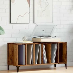 Armoires & Meubles De Rangement-vidaXL Armoire à disques 100x38x48 cm bois d'ingénierie Vieux bois