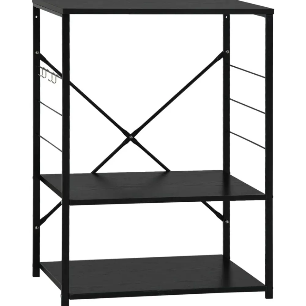 Arts De La Table & Arts Culinaires-vidaXL Armoire à four à micro-ondes 60x39,6x79,5 cm Noir