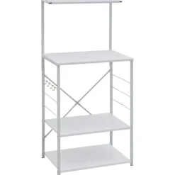 Arts De La Table & Arts Culinaires-vidaXL Armoire à micro-ondes 60x39,6x123 cm Bois d'ingénierie Blanc
