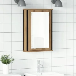 Armoires & Meubles De Rangement-vidaXL Armoire à miroir de salle de bain chêne artisanal 42x12x60 cm ch&ecirc;ne artisanal