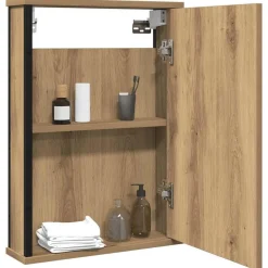 Armoires & Meubles De Rangement-vidaXL Armoire à miroir de salle de bain chêne artisanal 42x12x60 cm ch&ecirc;ne artisanal