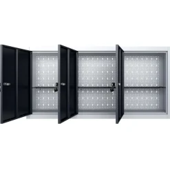vidaXL Armoire à outils murale Style Industriel Métal Gris et noir