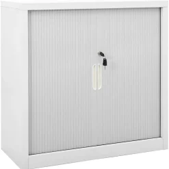 Armoires & Meubles De Rangement-vidaXL Armoire à portes coulissantes 90x40x90 cm Acier Gris