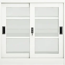 vidaXL Armoire à portes coulissantes 90x40x90 cm Acier