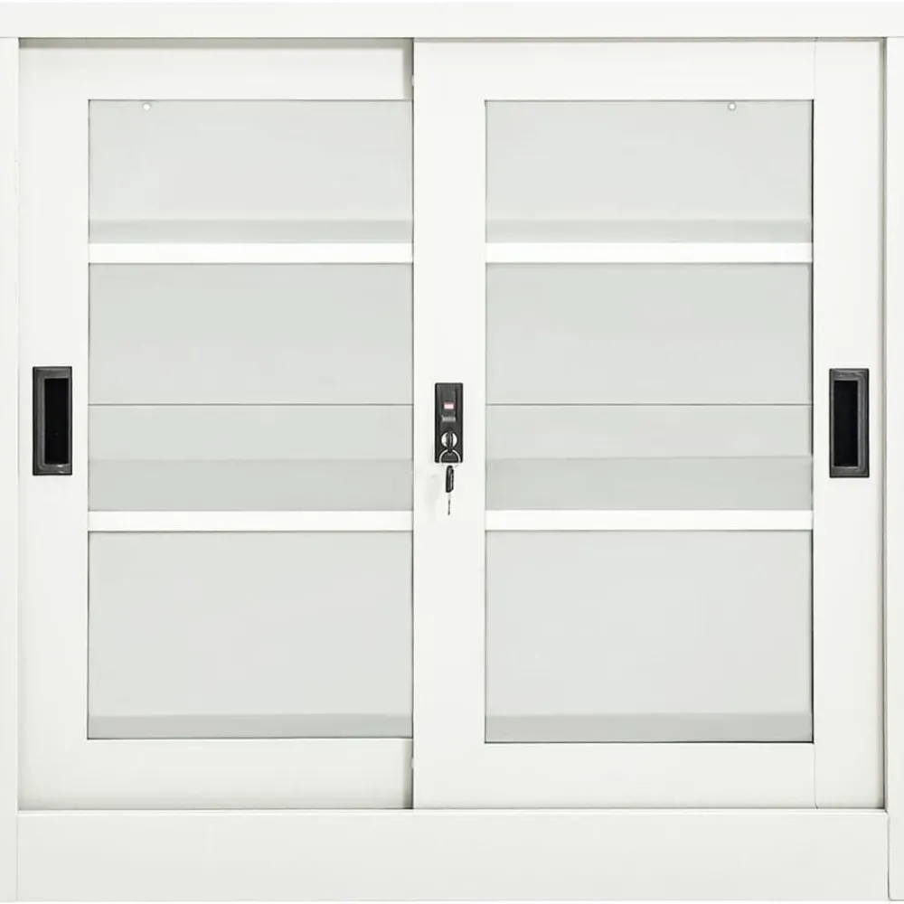 vidaXL Armoire à portes coulissantes 90x40x90 cm Acier