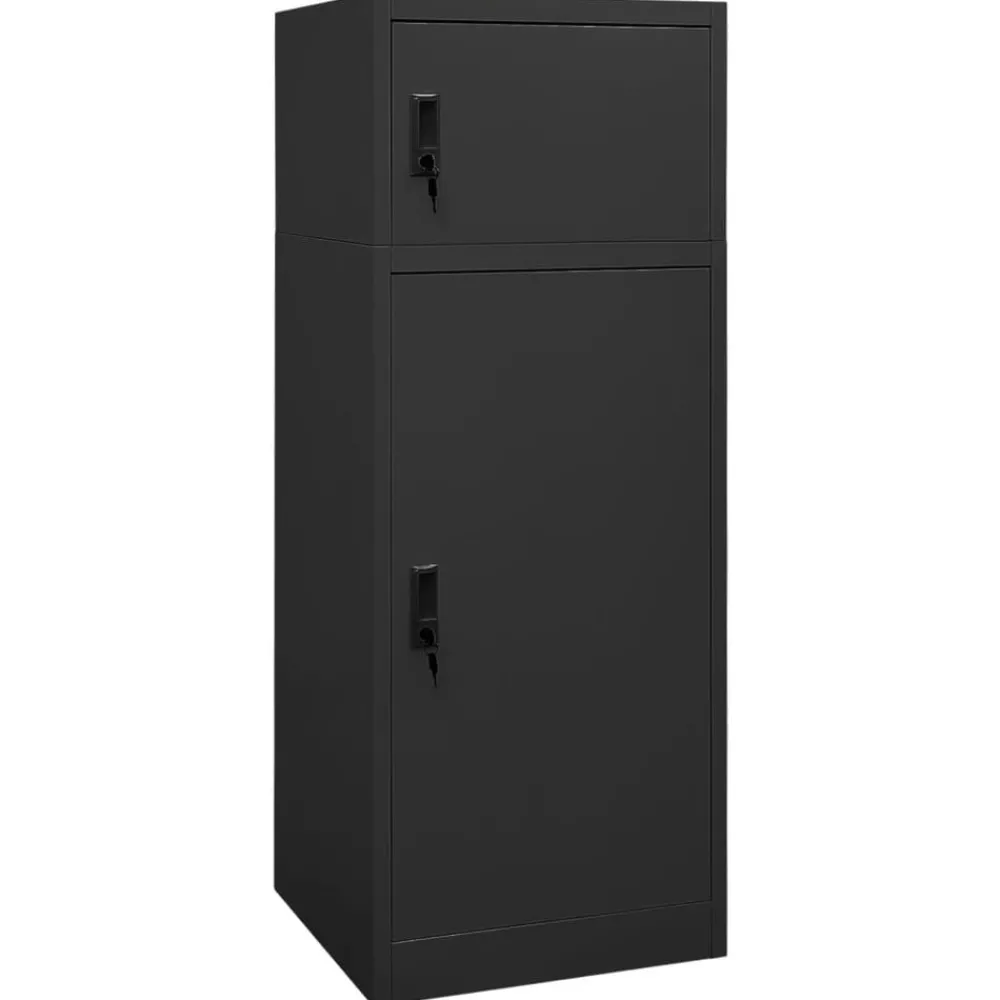 Loisirs De Plein Air-vidaXL Armoire à selles 53x53x140 cm Acier Anthracite