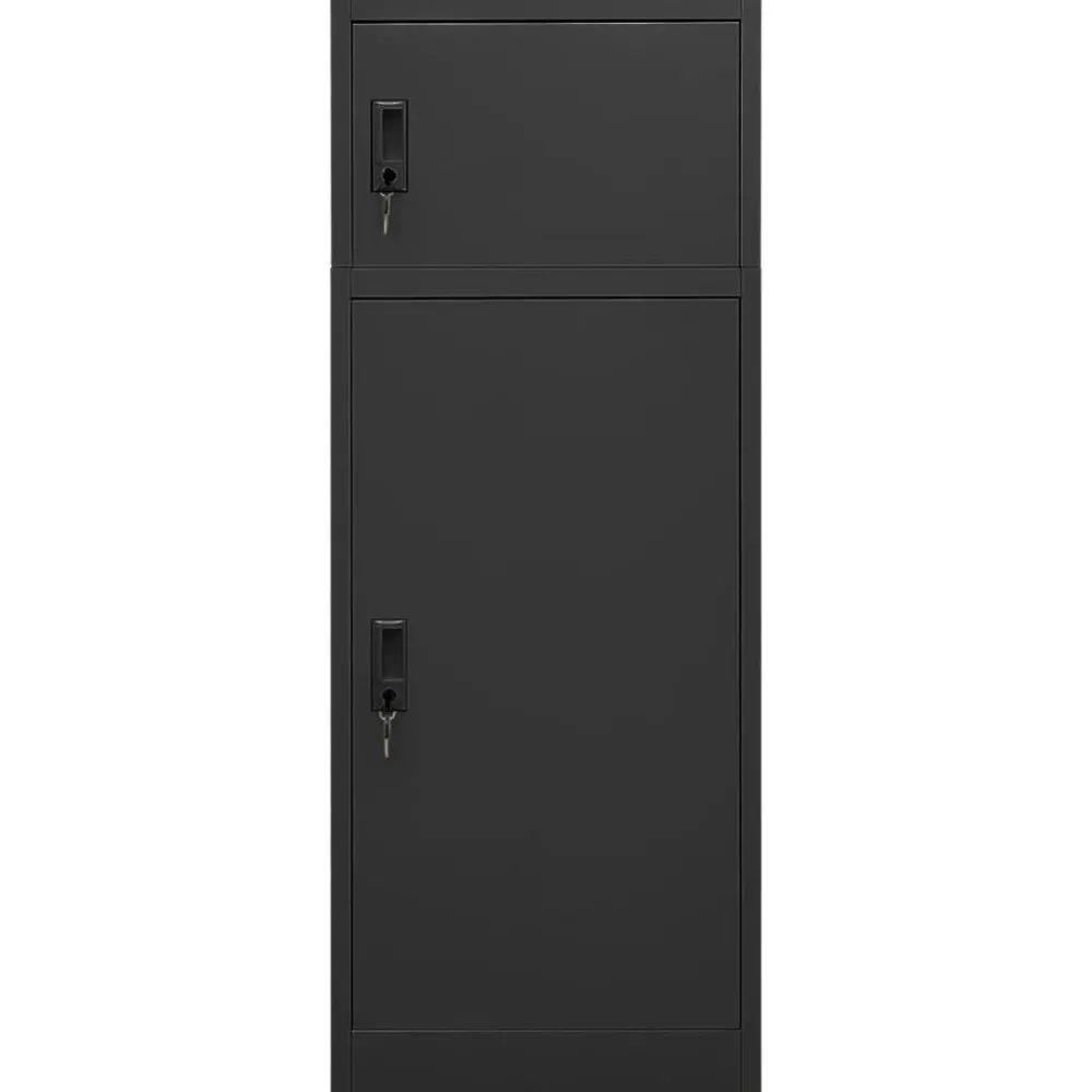 Loisirs De Plein Air-vidaXL Armoire à selles 53x53x140 cm Acier Anthracite