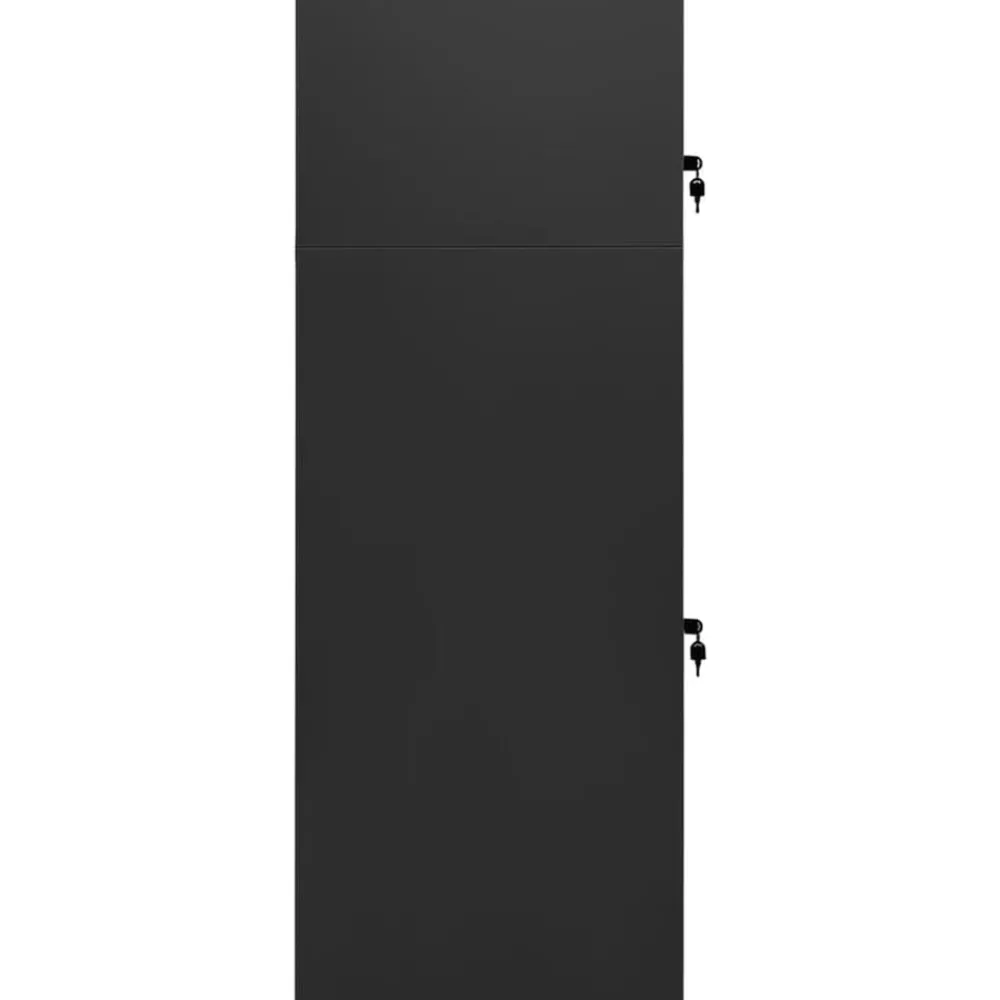 Loisirs De Plein Air-vidaXL Armoire à selles 53x53x140 cm Acier Anthracite