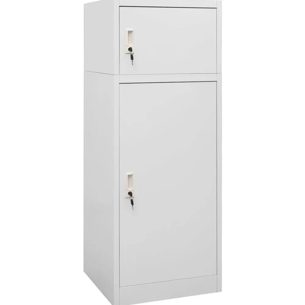 vidaXL Armoire à selles 53x53x140 cm Acier