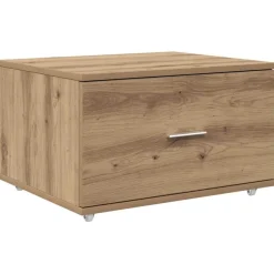 Armoires & Meubles De Rangement-vidaXL Armoire à tiroirs avec roue Chêne artisanal 55 x 45 x 31 cm ch&ecirc;ne artisanal
