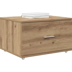 Armoires & Meubles De Rangement-vidaXL Armoire à tiroirs avec roue Chêne artisanal 55 x 45 x 31 cm ch&ecirc;ne artisanal