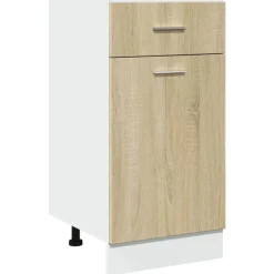 Armoires & Meubles De Rangement-vidaXL Armoire à tiroirs inférieure "Lyon" Chêne Sonoma 40 x 46 x 81,5 cm Bois d'ingénierie Ch&ecirc;ne sonoma