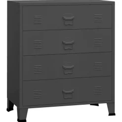 vidaXL Armoire à tiroirs industrielle 78x40x93 cm Métal