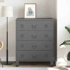 vidaXL Armoire à tiroirs industrielle 78x40x93 cm Métal