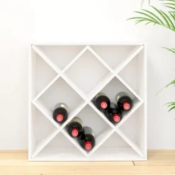 vidaXL Armoire à vin 62x25x62 cm Bois de pin massif