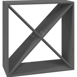 Armoires & Meubles De Rangement-vidaXL Armoire à vin 62x25x62 cm Bois de pin massif Gris