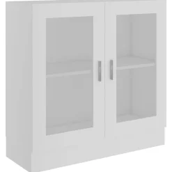 vidaXL Armoire à vitrine 82,5x30,5x80 cm Bois d'ingénierie