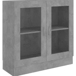 vidaXL Armoire à vitrine 82,5x30,5x80 cm Bois d'ingénierie