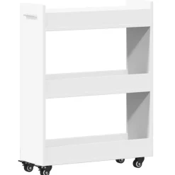 vidaXL Armoire avec roues 60x22x79 cm bois d'ingénierie