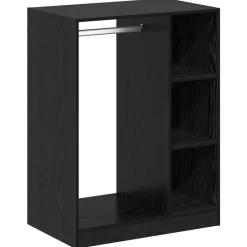 Produits Ménagers-vidaXL Armoire avec étagère avec stockage Chêne noir 77 x 48 x 102 cm Ch&ecirc;ne noir