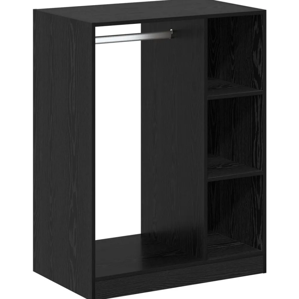 Produits Ménagers-vidaXL Armoire avec étagère avec stockage Chêne noir 77 x 48 x 102 cm Ch&ecirc;ne noir
