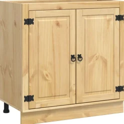 Armoires & Meubles De Rangement-vidaXL Armoire avec étagère SKI Brun Miel 80 x 46 x 81,5 cm Pin massif