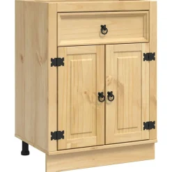Armoires & Meubles De Rangement-vidaXL Armoire avec tiroir SKI Brun Miel 60 x 46 x 81,5 cm Pin massif