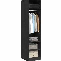 vidaXL Armoire Chêne noir 50 x 50 x 200 cm Bois d'ingénierie