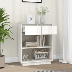 vidaXL Armoire console 60x34x75 cm Bois de pin solide