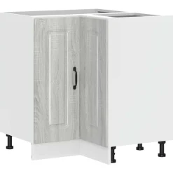 Armoires & Meubles De Rangement-vidaXL Armoire d'angle de cuisine Kalmar bois d'ingénierie Sonoma gris