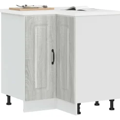 Armoires & Meubles De Rangement-vidaXL Armoire d'angle de cuisine Kalmar bois d'ingénierie Sonoma gris