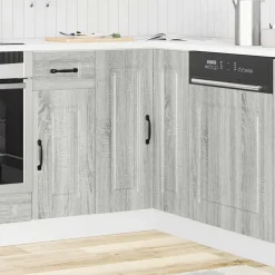 Armoires & Meubles De Rangement-vidaXL Armoire d'angle de cuisine Kalmar bois d'ingénierie Sonoma gris