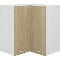 vidaXL Armoire d'angle suspendue "Lyon" Chêne Sonoma 57 x 57 x 60 cm Bois d'ingénierie