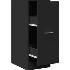 Armoires & Meubles De Rangement-vidaXL Armoire d'apothicaire 30x41x77,5 cm bois d'ingénierie Noir