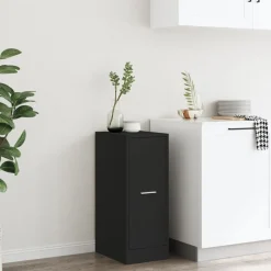 Armoires & Meubles De Rangement-vidaXL Armoire d'apothicaire 30x41x77,5 cm bois d'ingénierie Noir