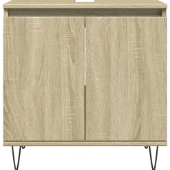 vidaXL Armoire de bain chêne sonoma 58x33x60 cm bois d'ingénierie