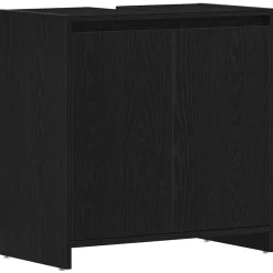 Ensembles De Meubles-vidaXL Armoire de bain chêne noir 60x33x60 cm bois d'ingénierie Ch&ecirc;ne noir