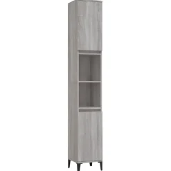 vidaXL Armoire de bain 30x30x190 cm bois d'ingénierie