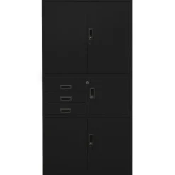 vidaXL Armoire de bureau 90x40x180 cm Acier