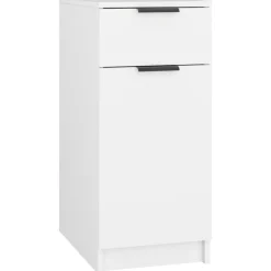 Armoires & Meubles De Rangement-vidaXL Armoire de bureau 33,5x50x75 cm Bois d'ingénierie Blanc