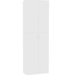 Armoires & Meubles De Rangement-vidaXL Armoire de bureau 60 x 32 x 190 cm Bois d'ingénierie Blanc