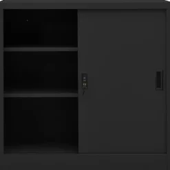 vidaXL Armoire de bureau porte coulissante 90x40x90cm Acier