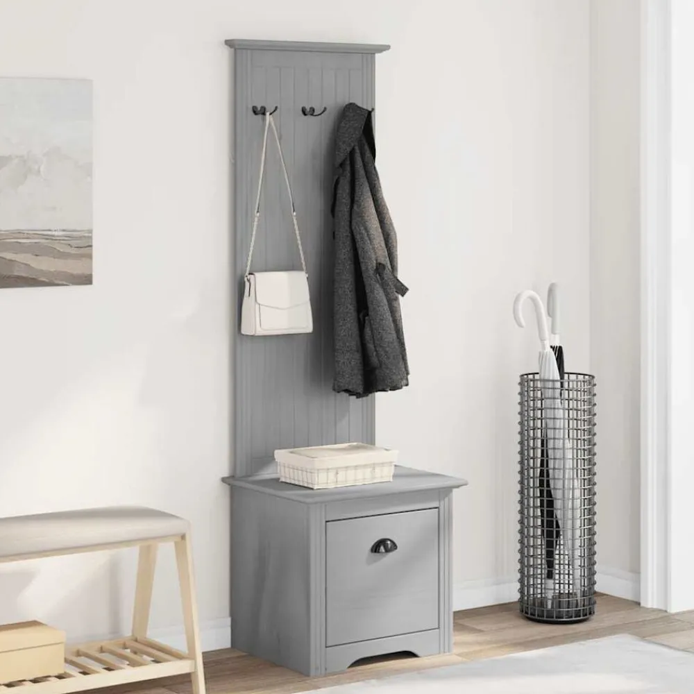 vidaXL Armoire de couloir avec crochets BODO 50x40x157 cm