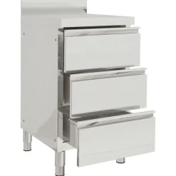 Restauration-vidaXL Armoire de cuisine commerciale avec 3 tiroirs 50 x 60 x 96 cm